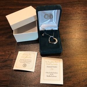 “My Precious Daughter” Heart Shaped Diamond Pendant